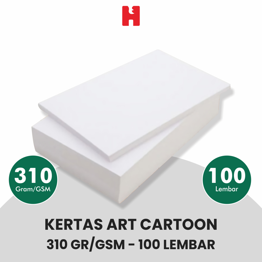 

Kertas Art Carton/Art Cartoon 310 GSM/Gramasi - Isi 100 Lembar