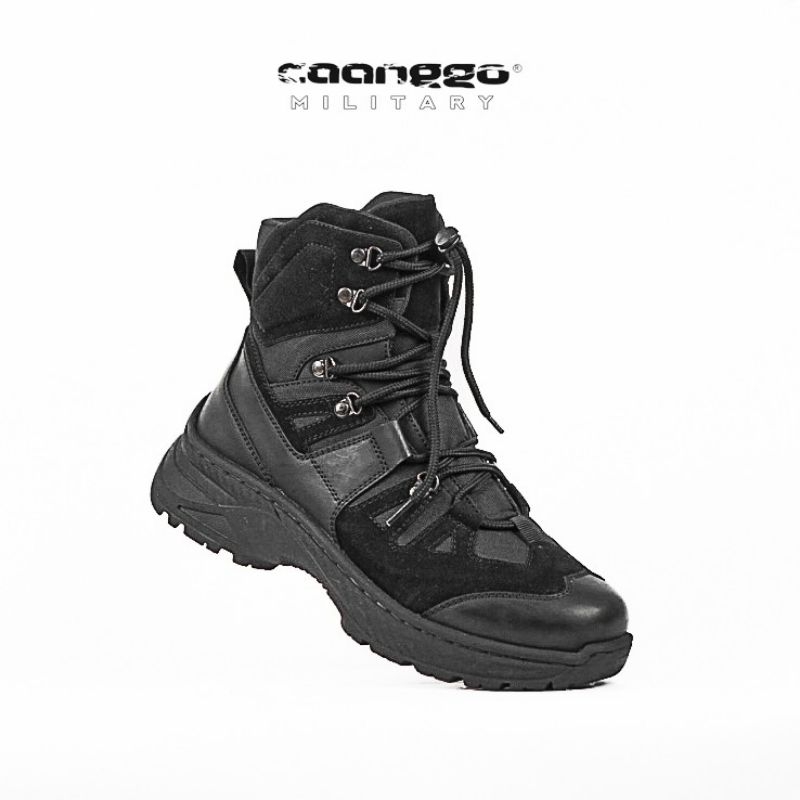 Sepatu Safety Pria Boots Tactical Hitam Terbaru Original Caanggo