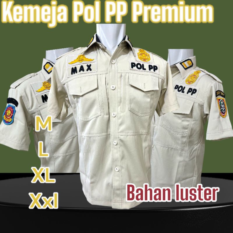 KEMEJA CREAM POL PP LUSTER Plus ATRIBIR TERBAIK