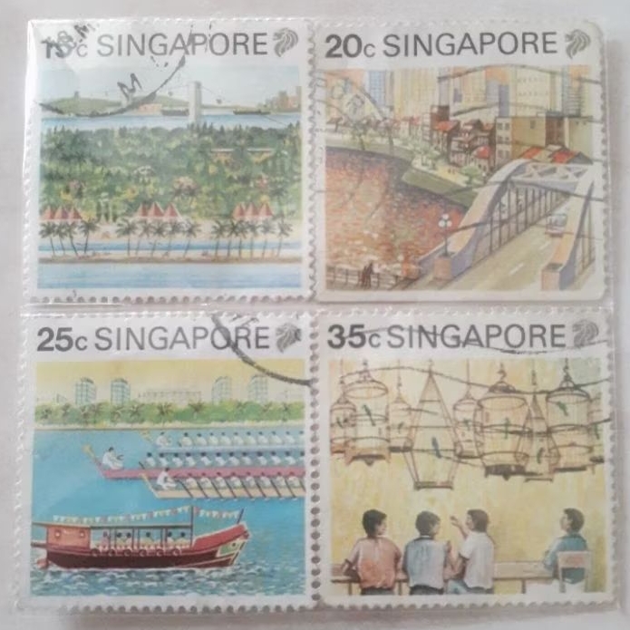 

Perangko Singapura Tourism and Culture Tahun 1990 set 4pcs