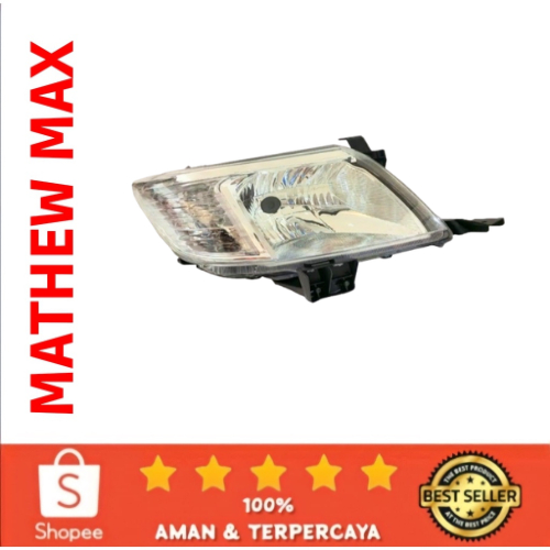 LAMPU DEPAN HEAD LAMP CPU HILUX VIGO VEEGO 2011 2012 2013 2014 2015 CPU