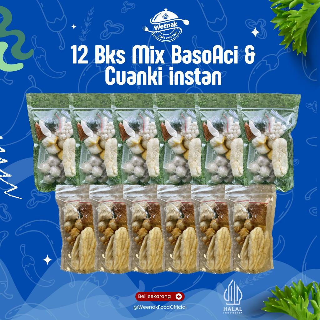 

Paket Mix 12 Bungkus/ 6 boci dan 6 cuanky Kuah Kaldu Enak Cabe Flake/ Home Made Food