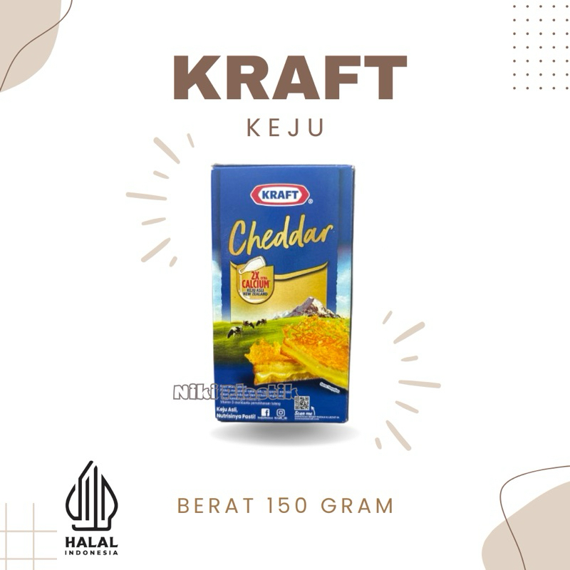 

Kraft Keju 150gram | Cheddar Cheese | Keju Serbaguna 150gr