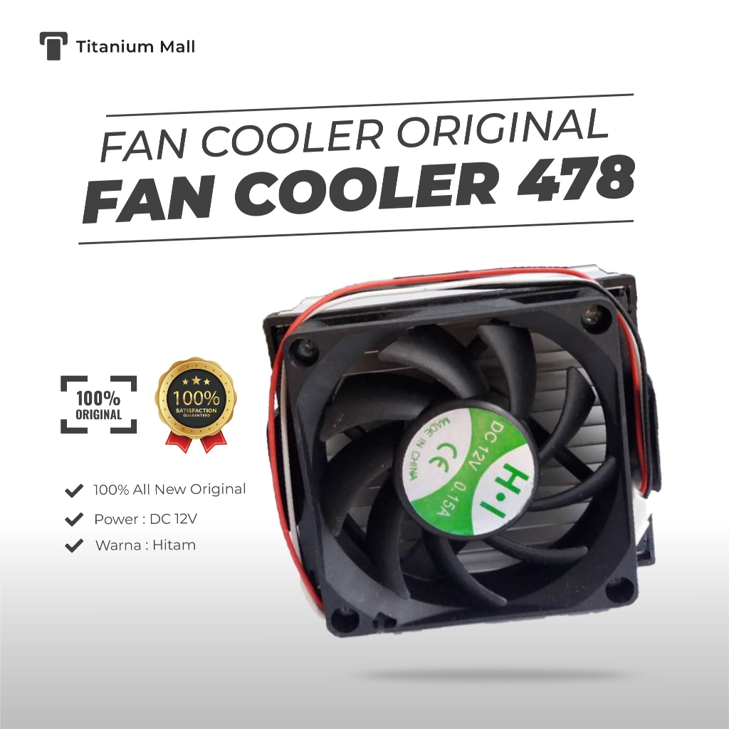 Fan Cooler Processor Intel Socket 478