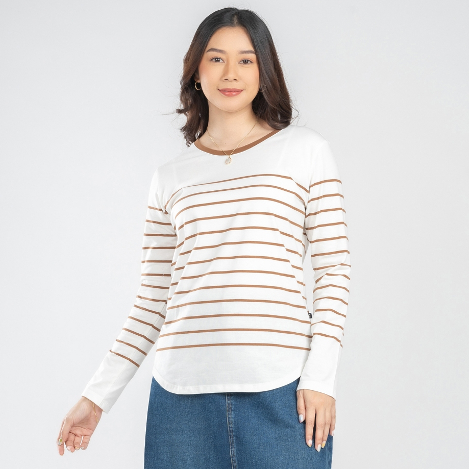 C2 Skybee Brown T-Shirt Wanita