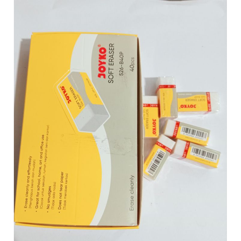 

Eraser Penghapus Pensil Joyco Warna Hitam Dan putih