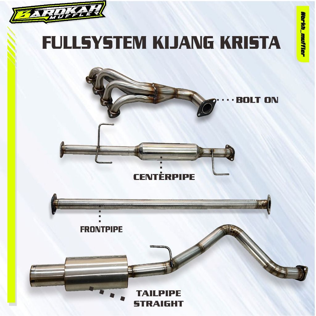 Knalpot Racing Kijang Krista - Kijang Super - Full System