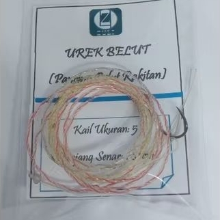 Pancing Belut Urek Belut Kail Super Tajam Panjang Senar Lilitan 1 Meter Ukuran Ss S M L