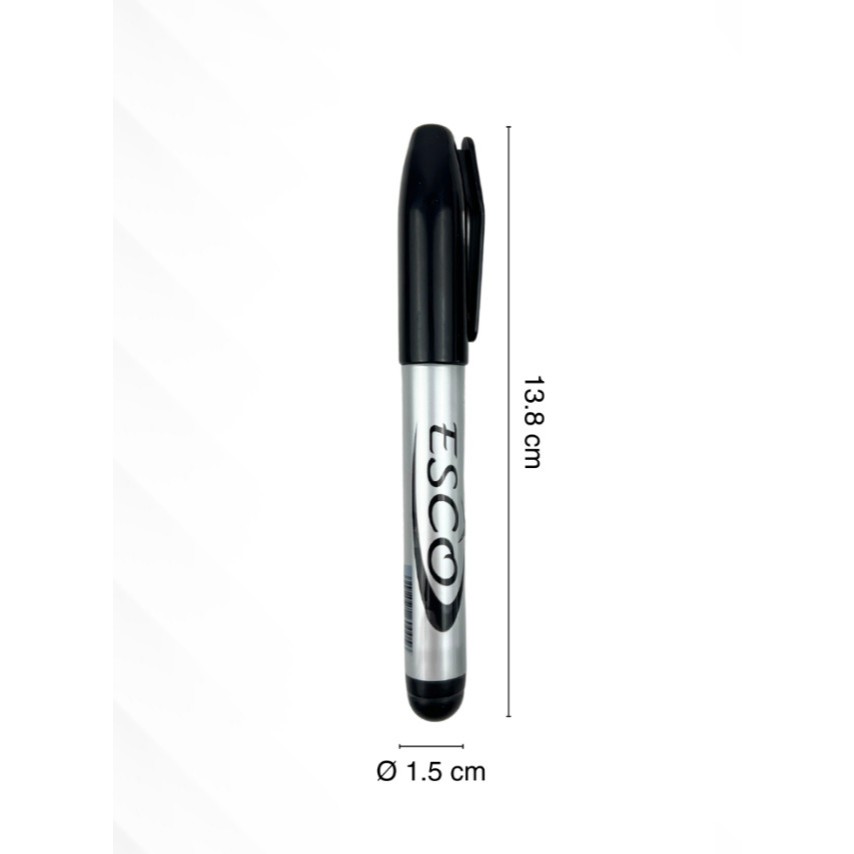 

Spidol Hitam Permanen ESCO Permanent Marker ES 75