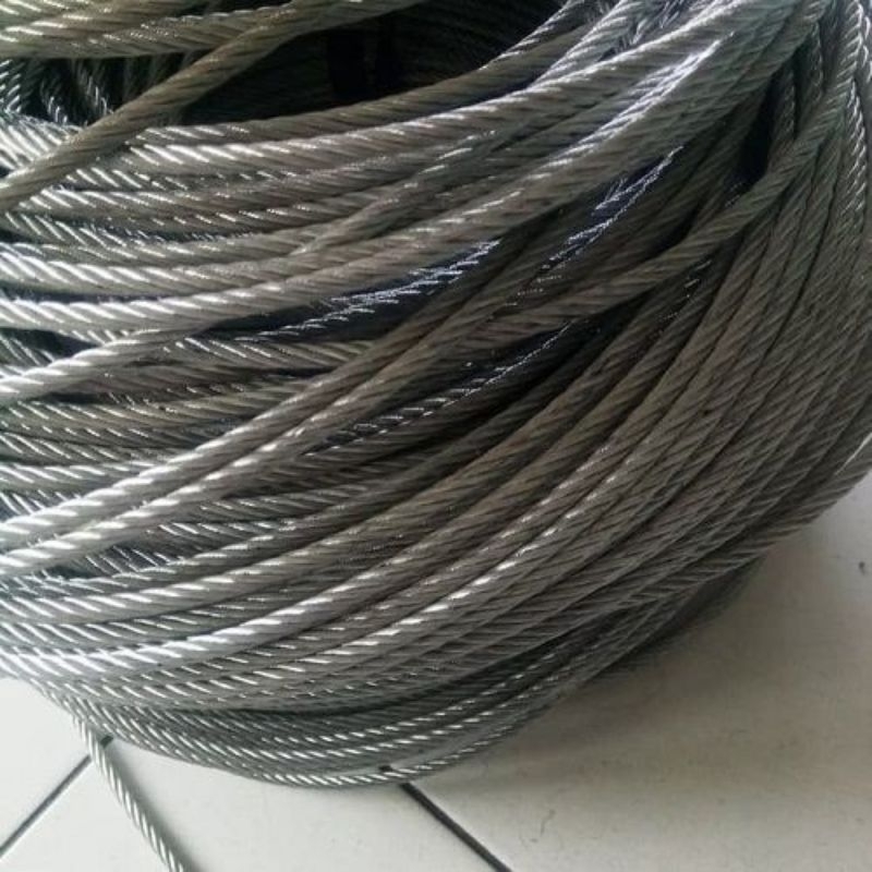 Kawat seling baja tebal 4 mm