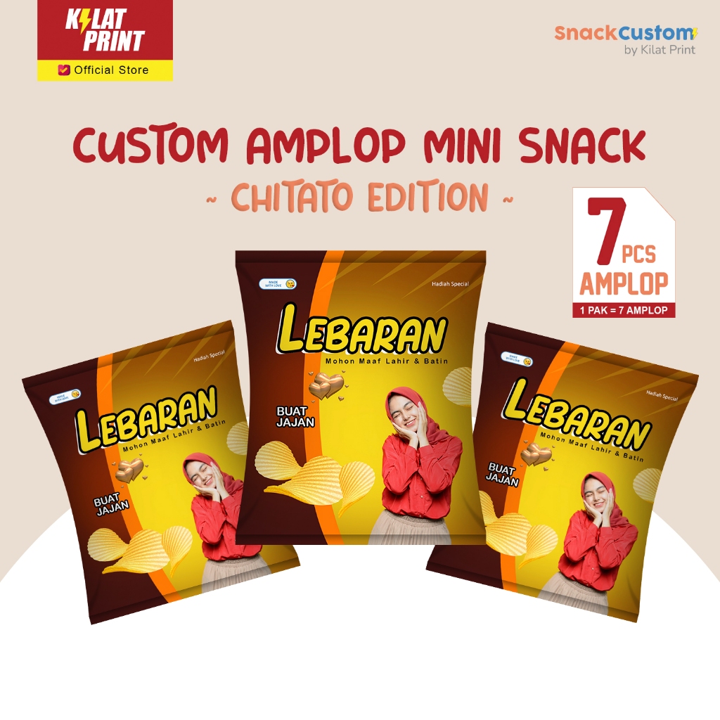 

Custom Amplop Snack Mini Lebaran Angpao THR Ala Chitato