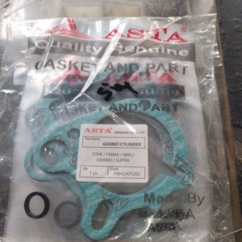 paking blok gasket cylinder blok star / prima / win / grand / supra asta