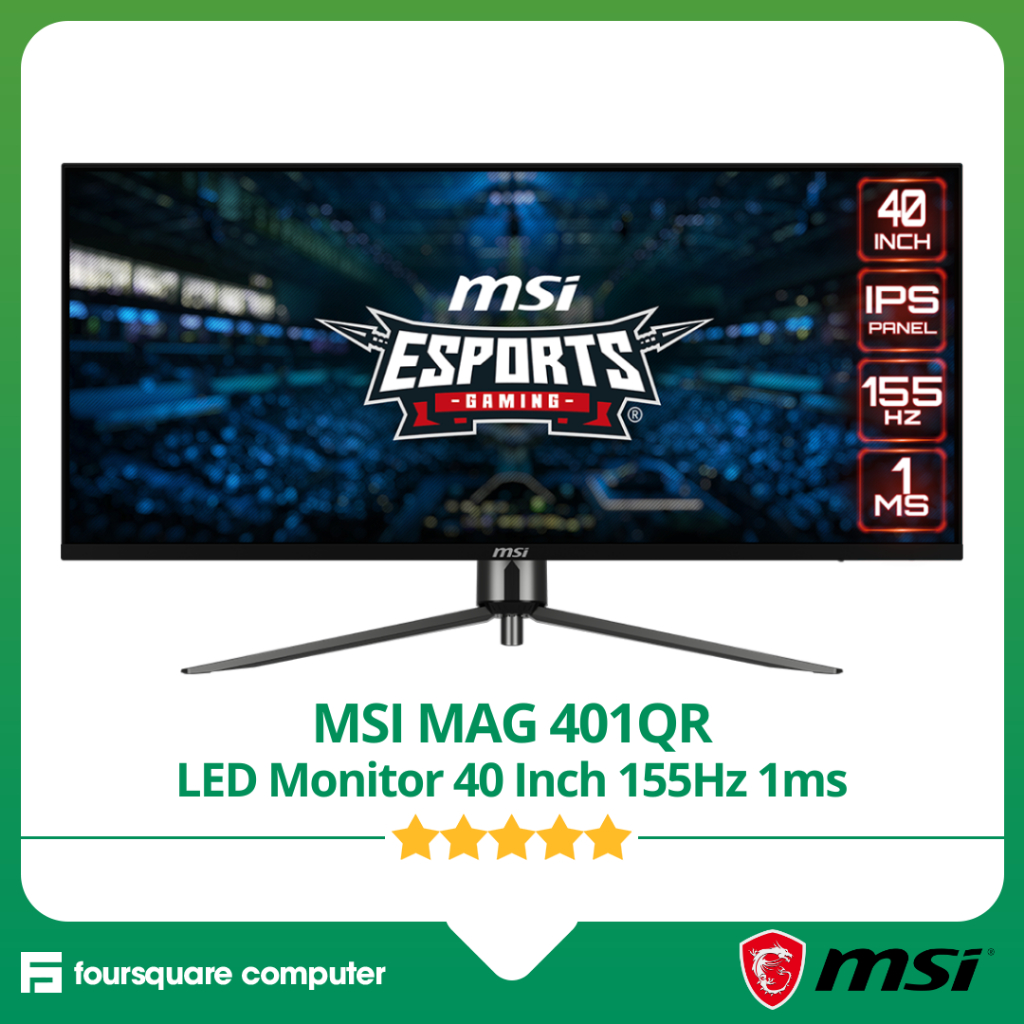 MSI MAG 401QR LED Monitor 40 Inch IPS 155Hz 1ms