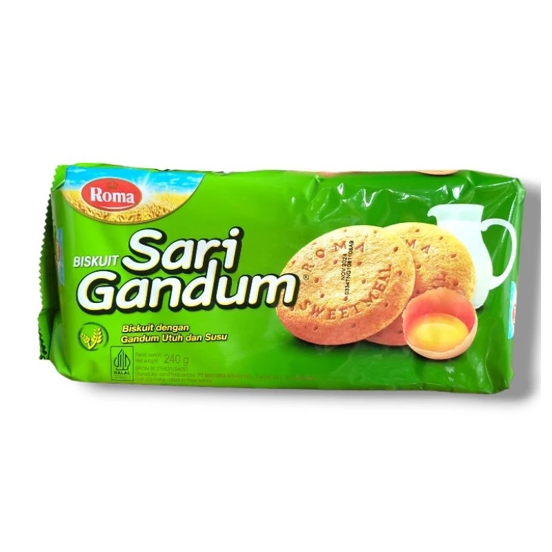 

ROMA SARI GANDUM BISCUIT 240 GR