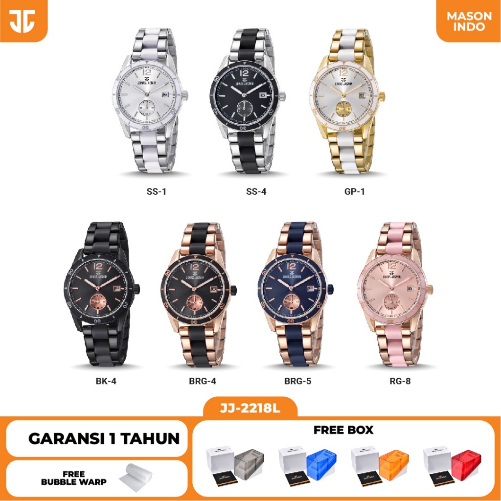Jam Tangan Jonas Jasmin Wanita Analog JJ-2218L Original Garansi