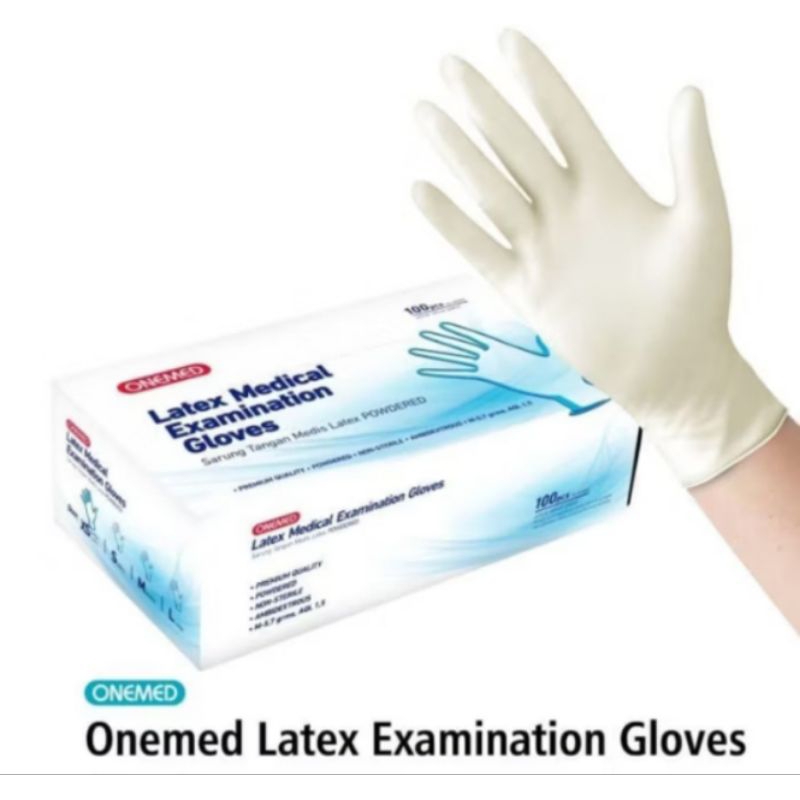 sarung tangan medis 100pcs glove +box