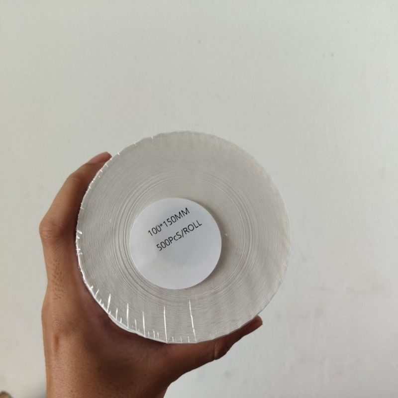 

sticker resi thermal 100 x 150 mm isi 500 lembar