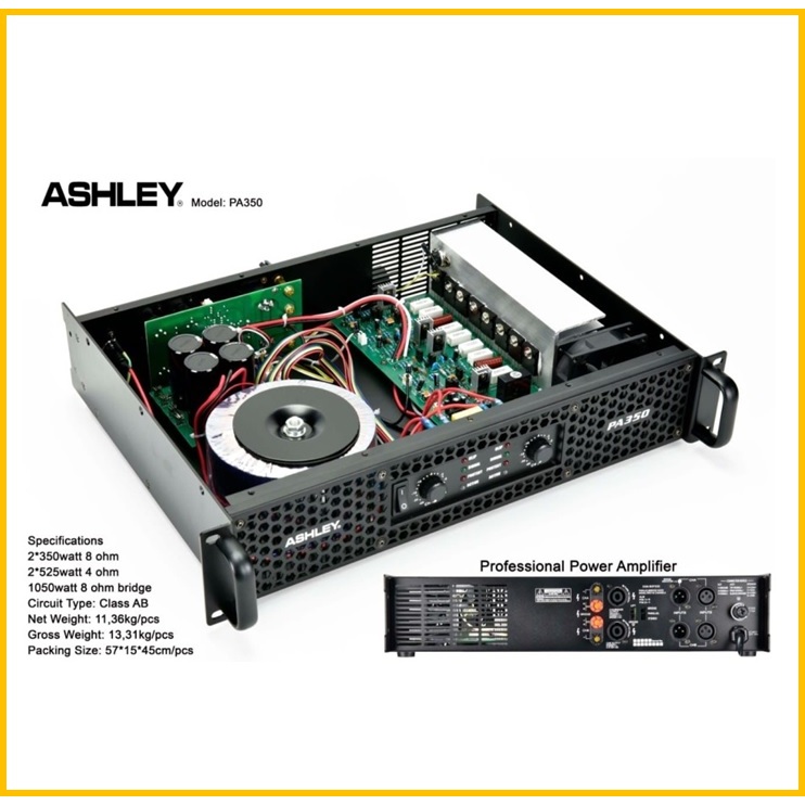 Power Amplifier Ashley PA 350/ PA350 Original