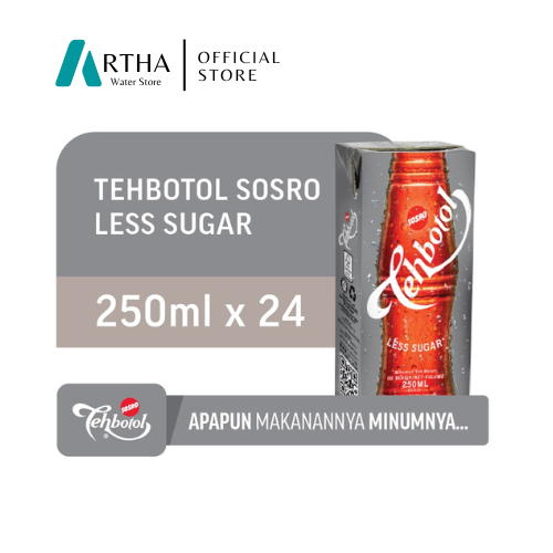 

TEH BOTOL SOSRO LESS SUGAR - 250ML X 24