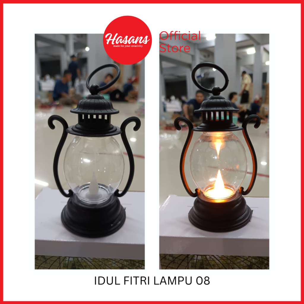 Lampu LED Lentera Lantern Motif Idul Fitri / Dekorasi Hiasan LED Idul Fitri / Lampu Lebaran Hiasan I