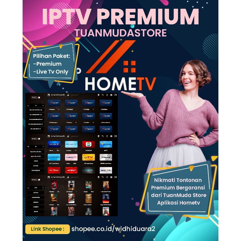 IPTV PREMIUM BERGARANSI HOMETV 3 BULAN #2
