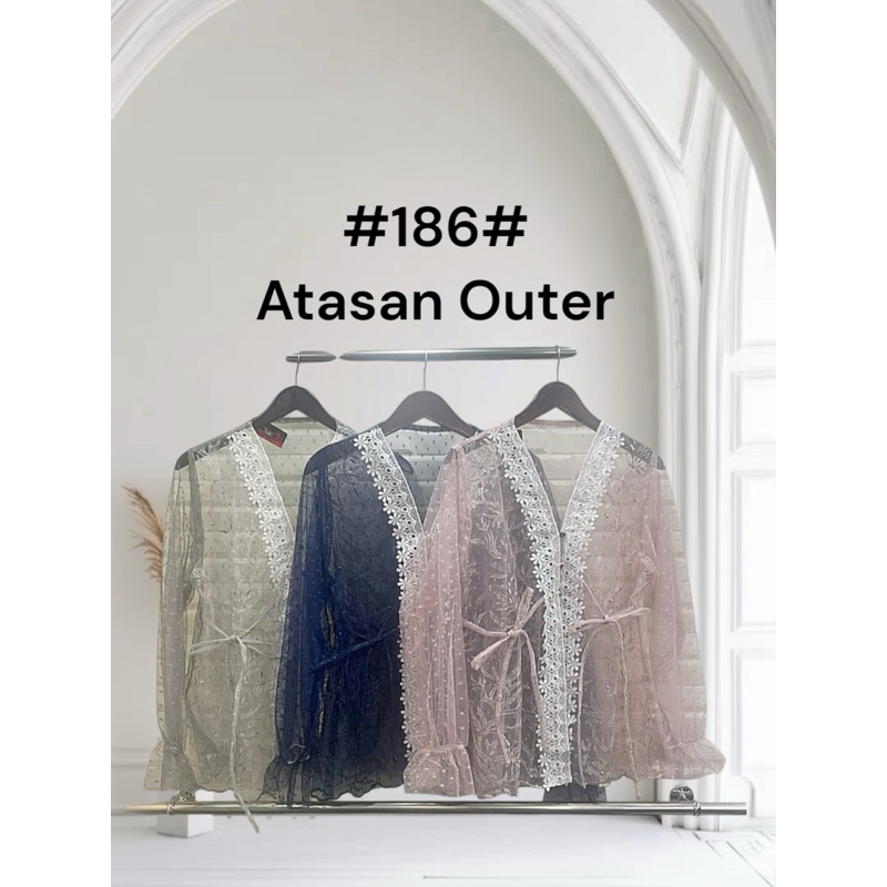 Shabrina Outer Tunik Brukat Tile Dot Muslim Lebaran Undangan