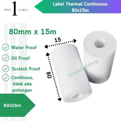 

ONELABEL Label Continous 80mm x 15 meter