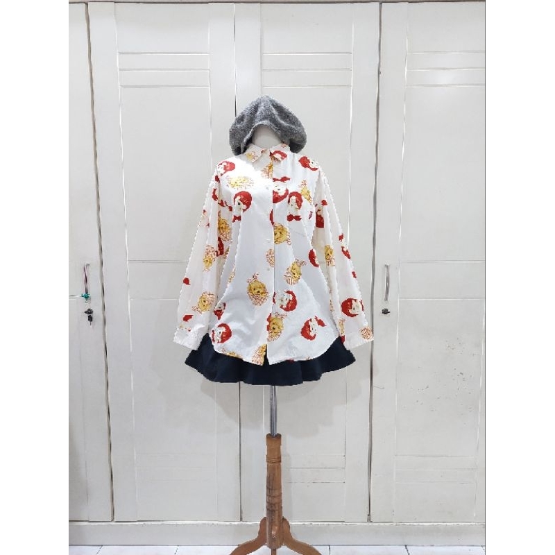 Vintage dog print hem blouse by Pink house❤️ kawai kawaii jiraikei jirai kei rojita liz lisa tralala