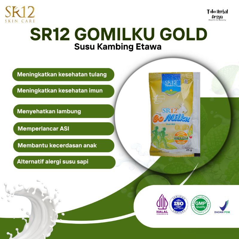 

SR12 Gomilku Gold Susu Kambing Etawa Sachet Bebas Gula