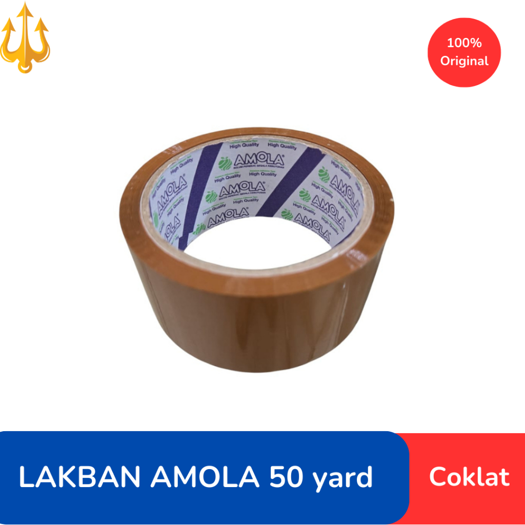 

Lakban Amola 50 Yard Coklat
