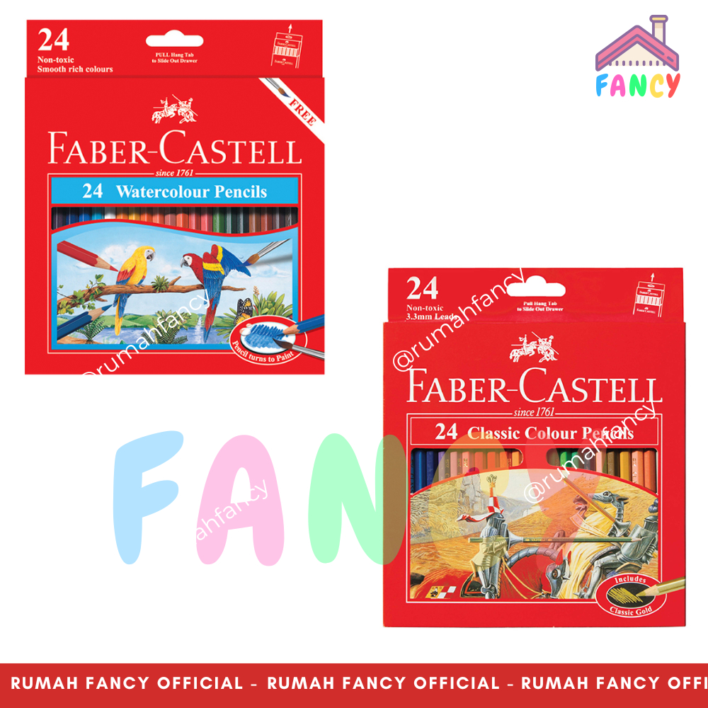 

Faber-Castell Pensil Warna Watercolour / Classic Pencil set 24warna