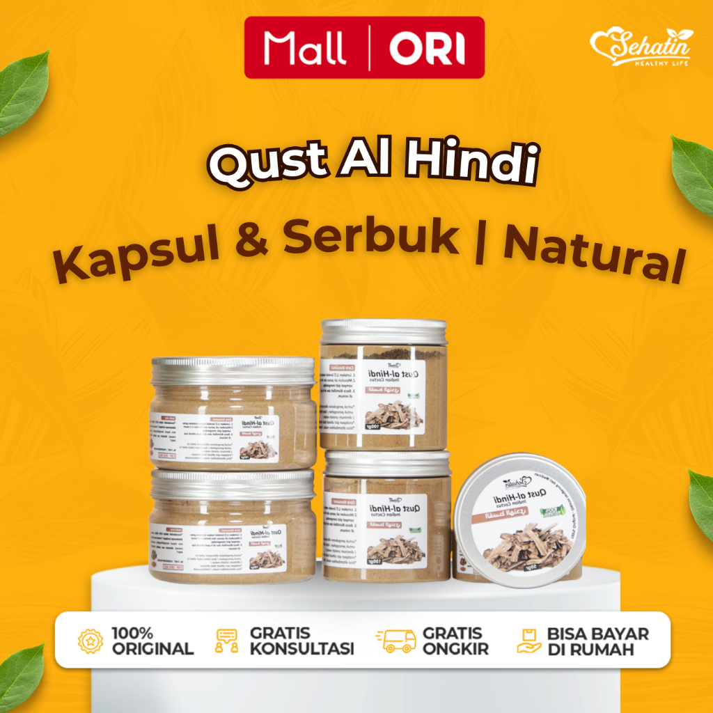 Sehatin Quts Alhindi Asli Qust Al Hindi Qist Hindi Kayu India Original Bubuk Kapsul Qust Hindi