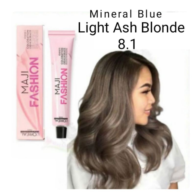 Ash Blond Cat Rambut Loreal Majirel Maji Fashion 8.1