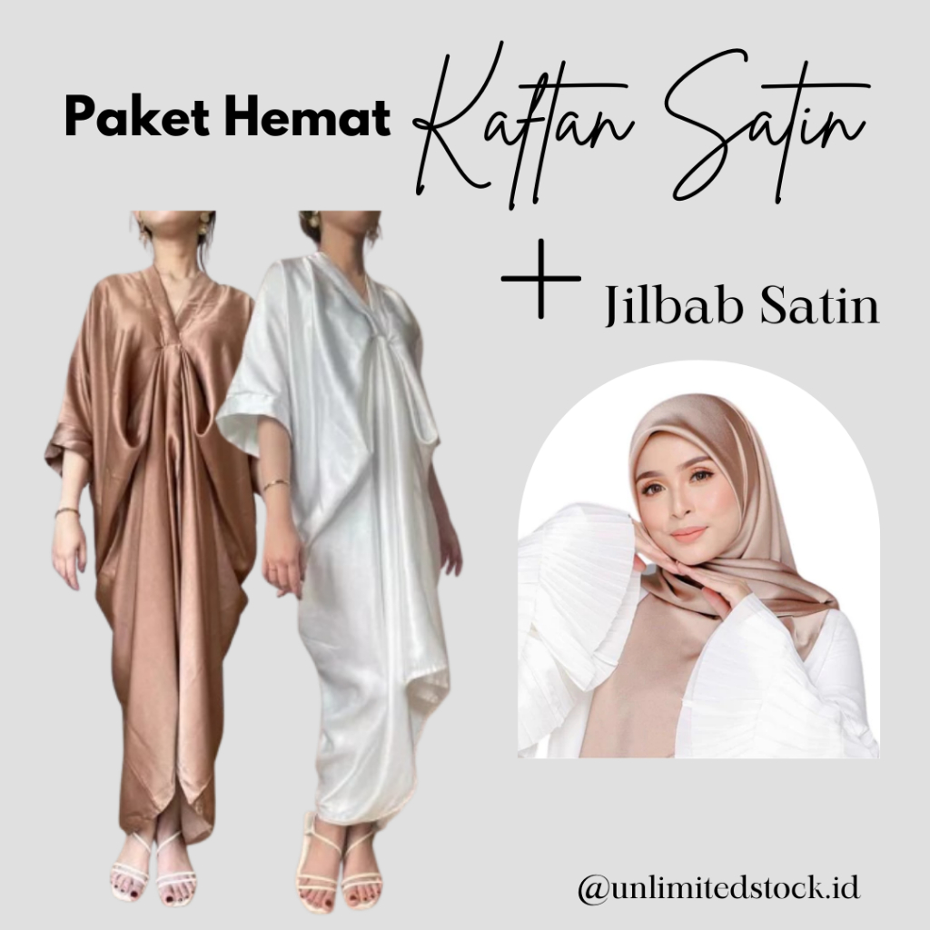 Kaftan Satin Silk Premium - kaftan Batik Viscose - Outfit lebaran - Kaftan 2025 - outfit bukber 2025