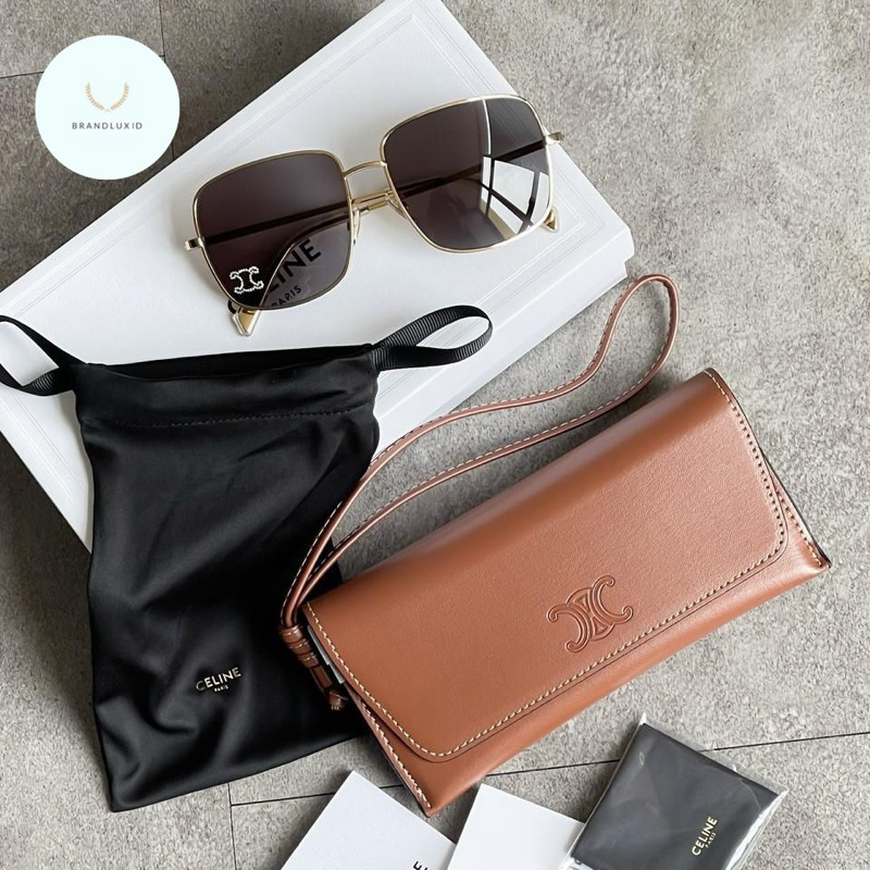 Celine Rhinestone Metal Sunglasses