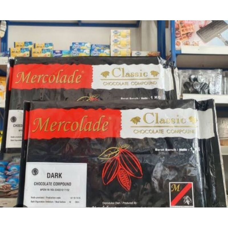 

Coklat Batangan Mercolade Dark Compound 1kg ( Pak ) [ Original ]