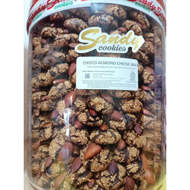 

Sandy premium choco almond cheese ball 500gram