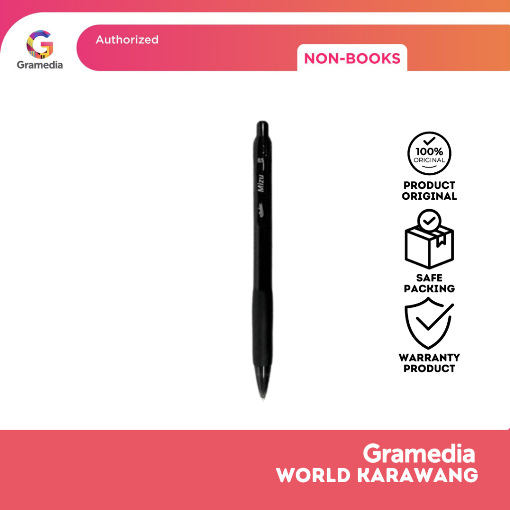 

Gramedia Karawang - Estudee Mizu Retractable Penlv 0.5 Black/6 Elv554