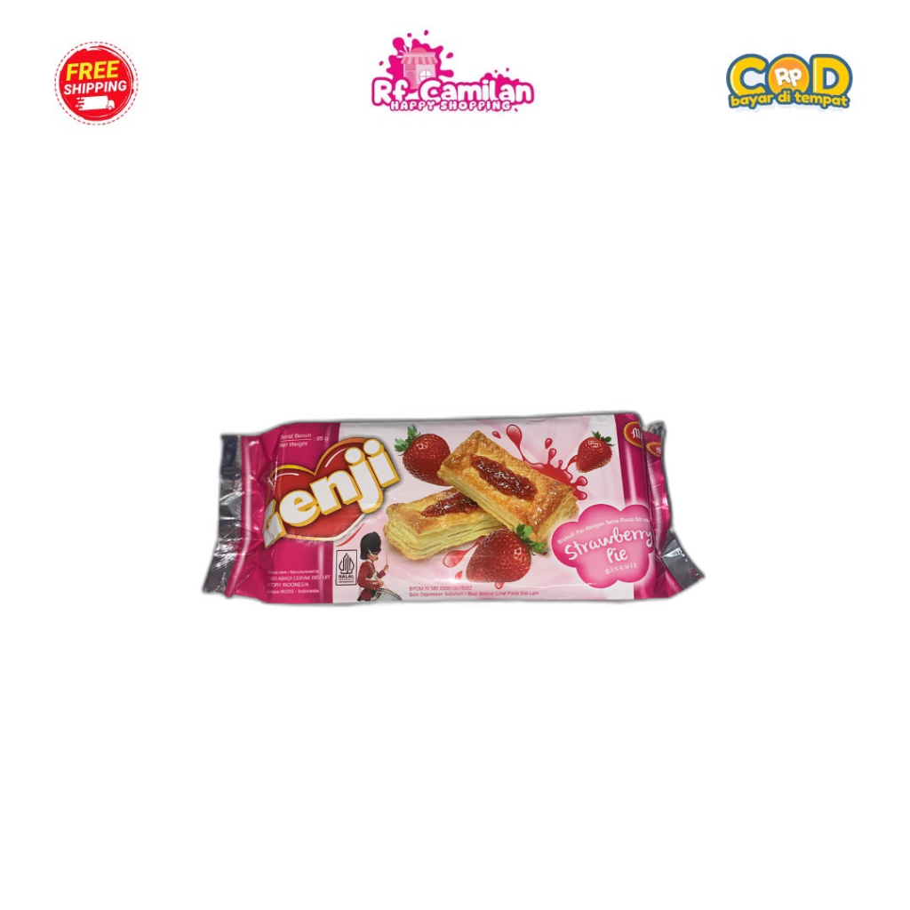 

[RF_Camilan] Genji Strawberry Pie Biscuit Monde Halal 85gr