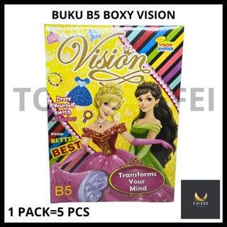 

(1 PACK=6 PCS) BUKU TULIS VISION B5/ BUKU TULIS BOXY/ BUKU TULIS B5 BOXY VISION