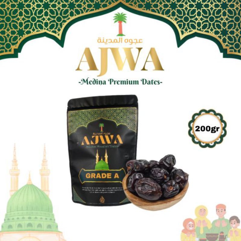 

KURMA AJWA PREMIUM GRAD A ASLI MADINA - 200GR