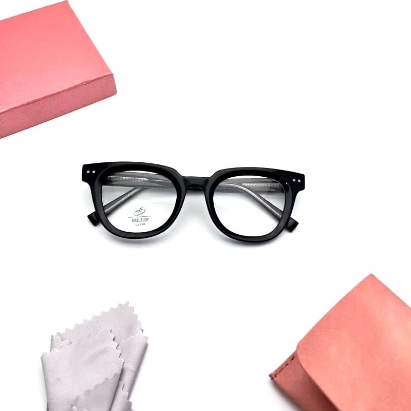 kacamata premium cowok lensa photocromic bluray bluecromic