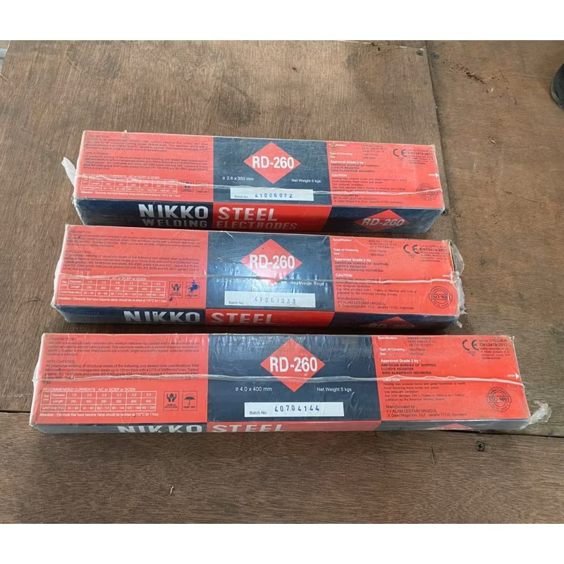 Star kawat las Nikko RD260 2mm/2.6mm/3.2mm/4.0mm (5kg) RD 260 STEEL