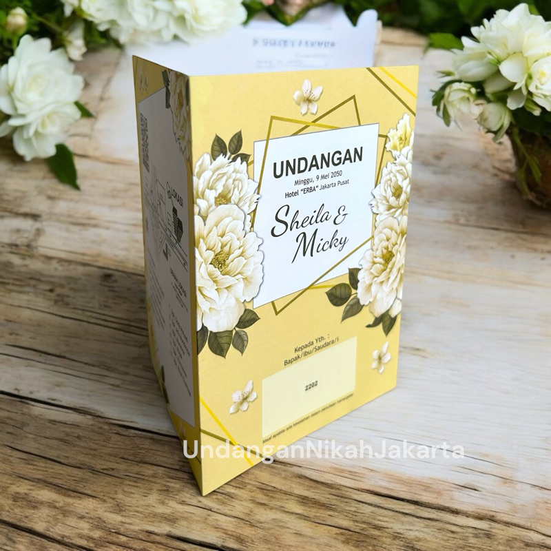 Blangko Undangan Kosong Pernikahan Erba  BLANKO UNDANGAN  MURAH Simple 2202