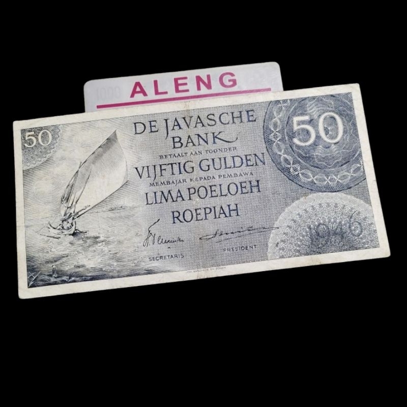 uang kuno 50 Rupiah seri Federal 1946