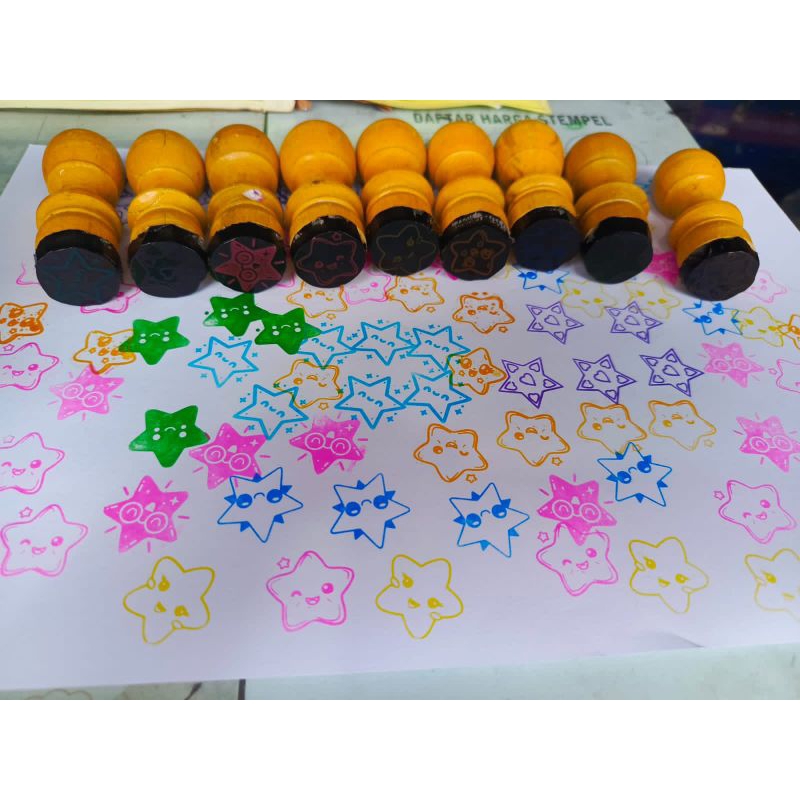 

Stempel Bintang Kayu Otomatis New Premium 1,7cm