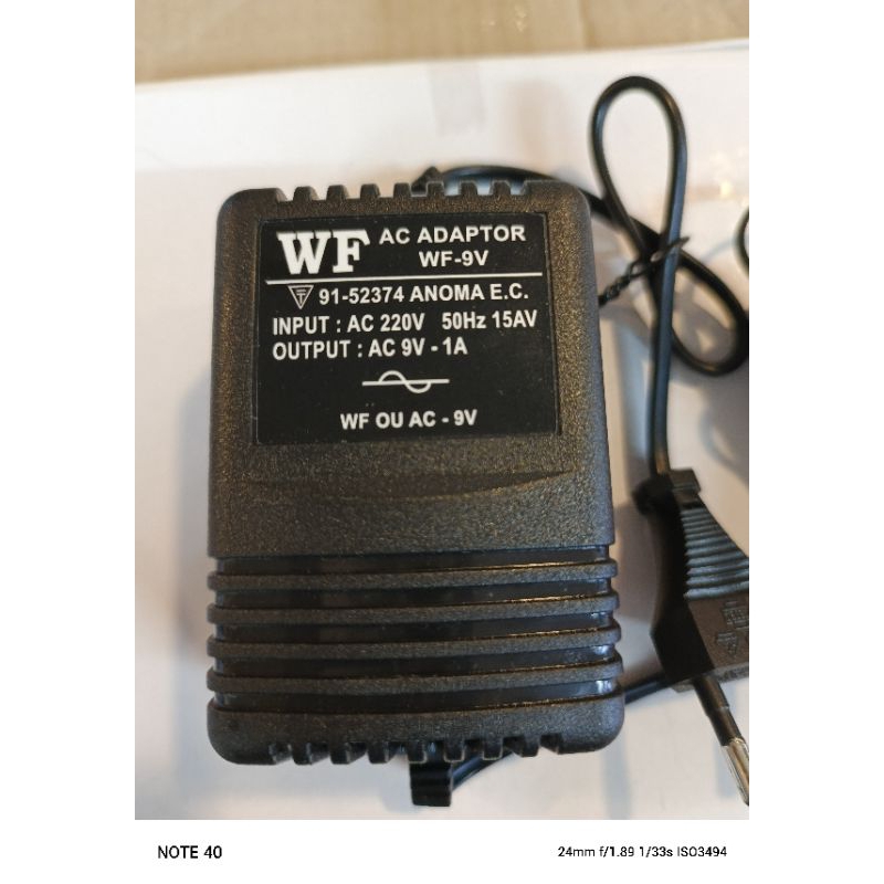 Adaptor AC 9V1A Input AC 220V