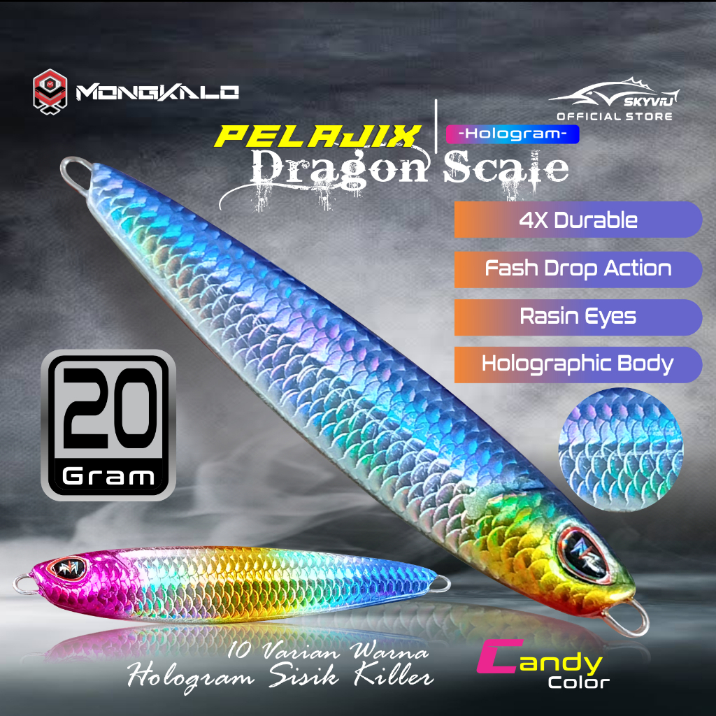 Umpan Micro Jig 20 Gram Mongkalo PELAJIX Umpan Casting Laut Pinggiran Killer
