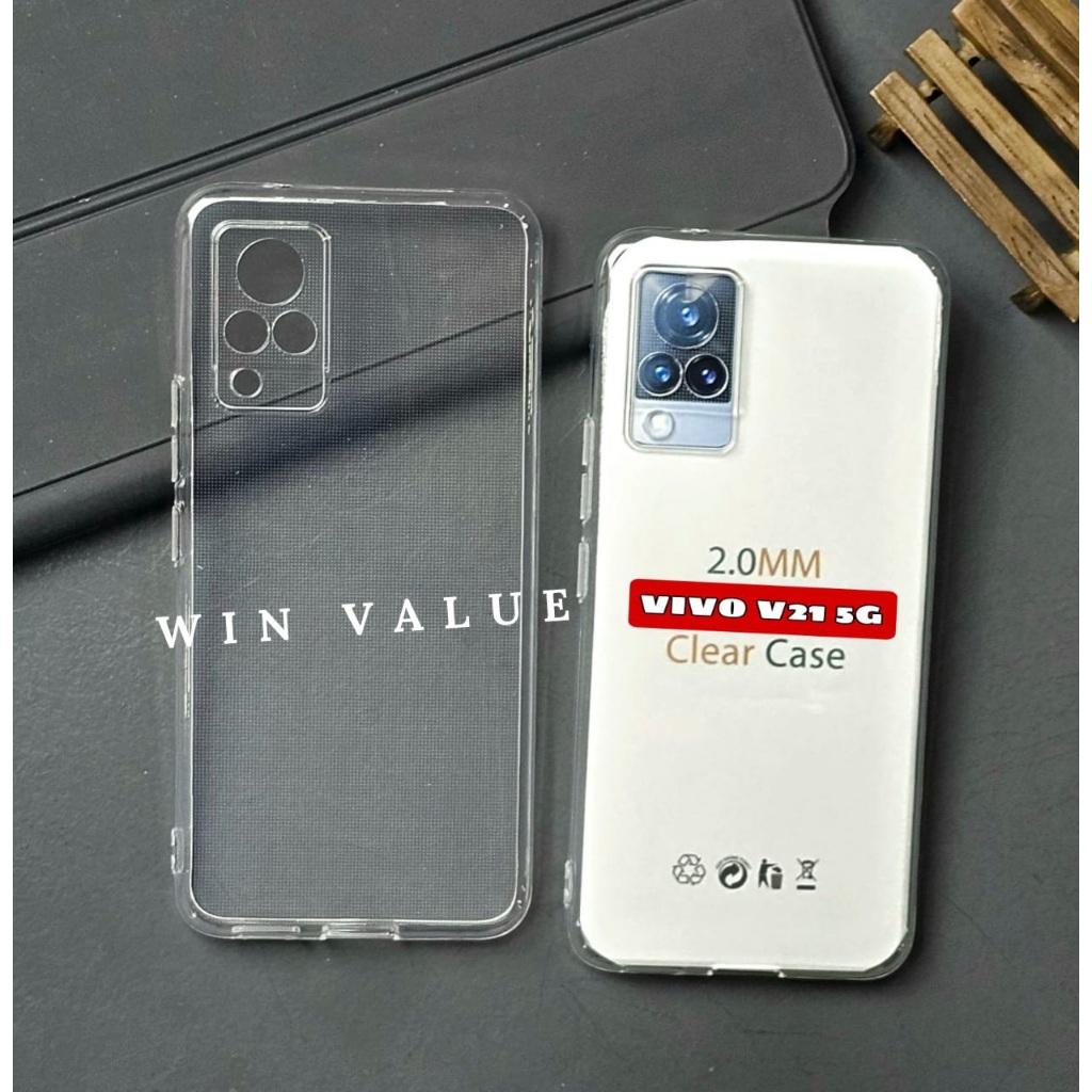 Case Vivo V21 4G Vivo V21 5G Vivo V23E Vivo V23 5G Clear Case Bening 2.0mm Softcase clear case Vivo 