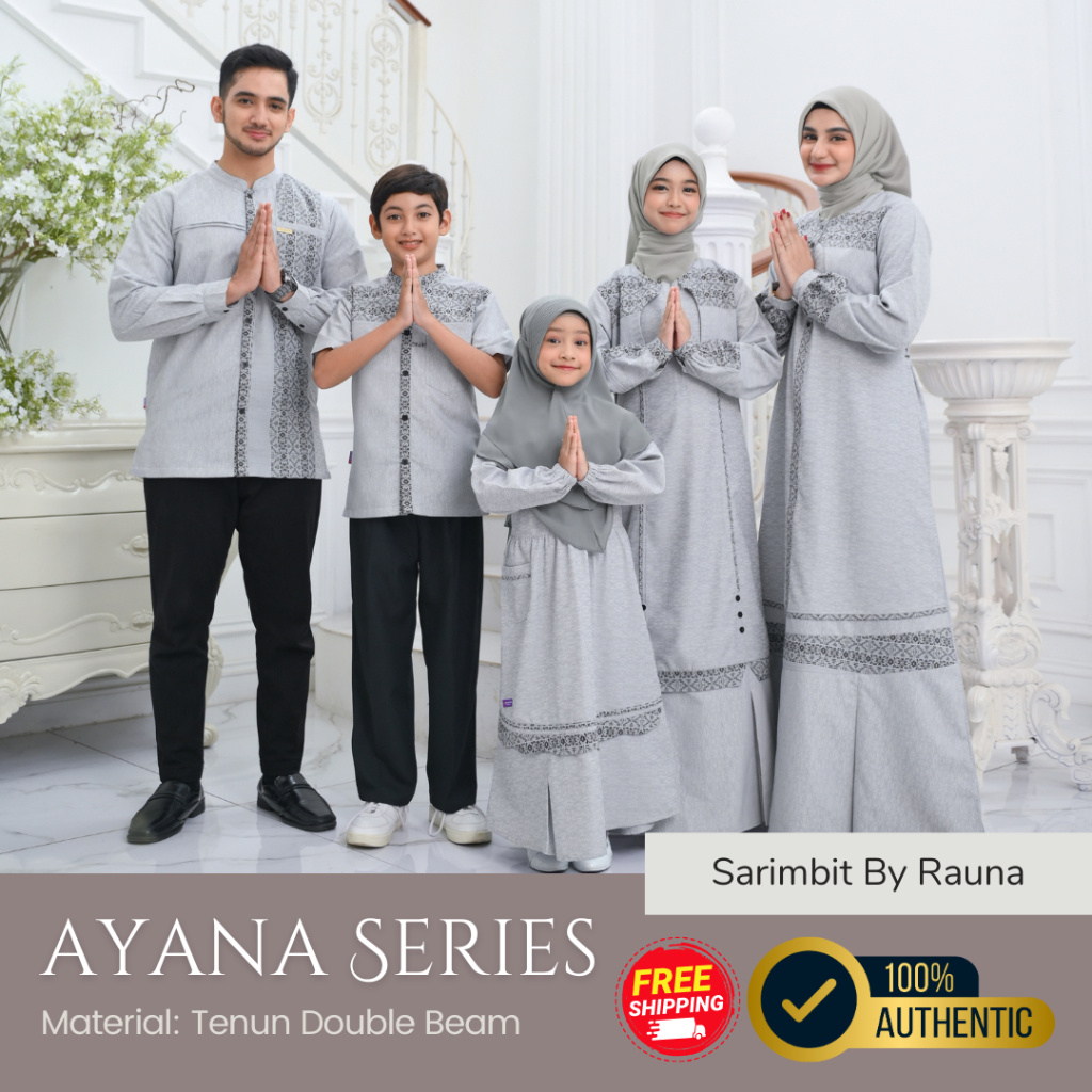 [SARIMBIT AYANA] BAJU SARIMBIT TERBARU RAUNA || BAJU GAMIS & KOKO COUPLE KELUARGA || SARIMBIT LEBARA